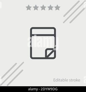 Sticker Vektor-Symbol moderne einfache Vektor-Illustration Stock Vektor