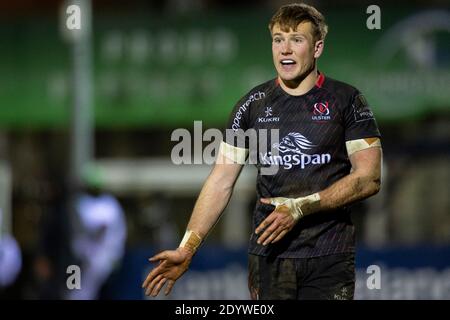 Galway, Irland. Dezember 2020. Stewart Moore von Ulster während des Guinness PRO14 Runde 9 Match zwischen Connacht Rugby und Ulster Rugby auf dem Sportplatz in Galway, Irland am 27. Dezember 2020 (Foto von Andrew SURMA/SIPA USA) Kredit: SIPA USA/Alamy Live News Stockfoto