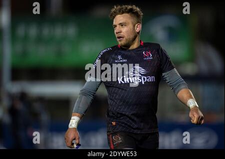 Galway, Irland. Dezember 2020. Ian Madigan von Ulster während des Guinness PRO14 Runde 9 Match zwischen Connacht Rugby und Ulster Rugby auf dem Sportplatz in Galway, Irland am 27. Dezember 2020 (Foto von Andrew SURMA/SIPA USA) Kredit: SIPA USA/Alamy Live News Stockfoto