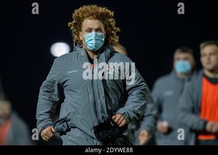 Galway, Irland. Dezember 2020. Bradley Roberts von Ulster während des Guinness PRO14 Runde 9 Match zwischen Connacht Rugby und Ulster Rugby auf dem Sportplatz in Galway, Irland am 27. Dezember 2020 (Foto von Andrew SURMA/SIPA USA) Kredit: SIPA USA/Alamy Live News Stockfoto