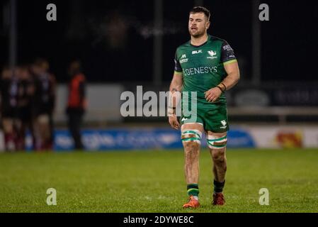 Galway, Irland. Dezember 2020. Conor Oliver von Connacht während des Guinness PRO14 Runde 9 Match zwischen Connacht Rugby und Ulster Rugby auf dem Sportplatz in Galway, Irland am 27. Dezember 2020 (Foto von Andrew SURMA/SIPA USA) Kredit: SIPA USA/Alamy Live News Stockfoto