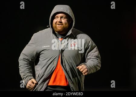 Galway, Irland. Dezember 2020. Andrew Warwick von Ulster während des Guinness PRO14 Runde 9 Match zwischen Connacht Rugby und Ulster Rugby auf dem Sportplatz in Galway, Irland am 27. Dezember 2020 (Foto von Andrew SURMA/SIPA USA) Kredit: SIPA USA/Alamy Live News Stockfoto