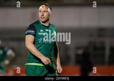 Galway, Irland. Dezember 2020. Shane Delahunt von Connacht während des Guinness PRO14 Runde 9 Spiel zwischen Connacht Rugby und Ulster Rugby auf dem Sportplatz in Galway, Irland am 27. Dezember 2020 (Foto von Andrew SURMA/SIPA USA) Kredit: SIPA USA/Alamy Live News Stockfoto