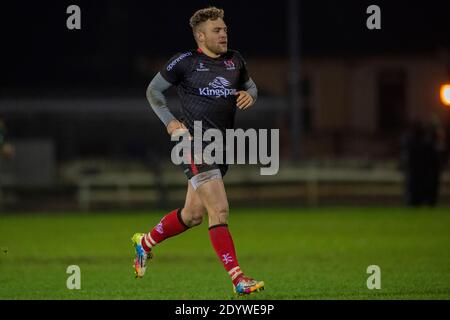 Galway, Irland. Dezember 2020. Ian Madigan von Ulster während des Guinness PRO14 Runde 9 Match zwischen Connacht Rugby und Ulster Rugby auf dem Sportplatz in Galway, Irland am 27. Dezember 2020 (Foto von Andrew SURMA/SIPA USA) Kredit: SIPA USA/Alamy Live News Stockfoto