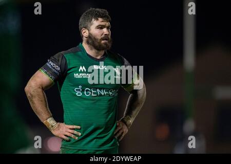 Galway, Irland. Dezember 2020. Sammy Arnold von Connacht während des Guinness PRO14 Runde 9 Match zwischen Connacht Rugby und Ulster Rugby auf dem Sportplatz in Galway, Irland am 27. Dezember 2020 (Foto von Andrew SURMA/SIPA USA) Kredit: SIPA USA/Alamy Live News Stockfoto