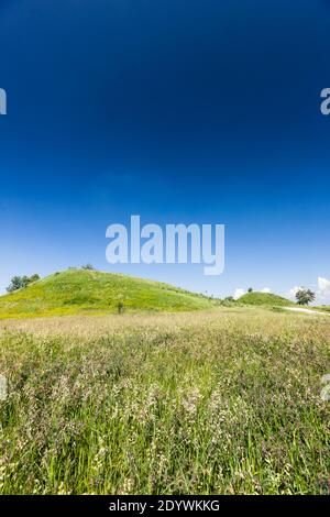 Thrakische Grabstätte von Sveshtari, hügeliger Tumulus, 3. Jahrhundert v. Chr., Sveshtari, Provinz Razgrad, Bulgarien, Südosteuropa, Europa Stockfoto