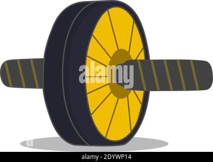 Fitnessgerät, Illustration, Vektor auf weißem Hintergrund. Stock Vektor