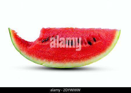 Wassermelone auf weißem Hintergrund Stockfoto