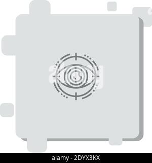 bionic Eye Vektor-Symbol Moderne einfache Vektor-Illustration Stock Vektor