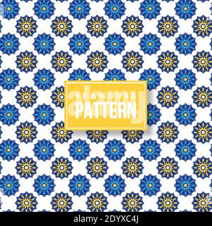 Nahtlose Hand gezeichnete Mandala Muster. Stock Vektor