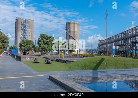 Silo Park am Hafen von Auckland. Neuseeland Stockfoto