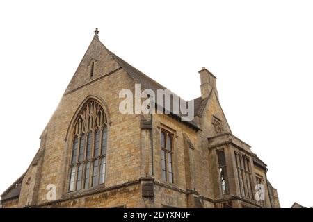 Diese Bilder wurden in den Cotswolds aufgenommen und konzentrieren sich auf die alte Architektur und die historischen Gebäude rund um Kultstätten und Gedenkstätten. Stockfoto