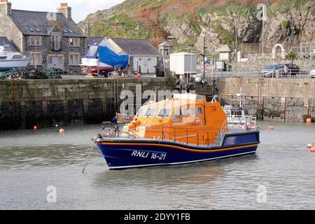 RNLI Rettungsboot 16-21, RNLB John Buchanan Barr, Portpatrick, Dumfries und Galloway, Schottland, UK, GB Stockfoto