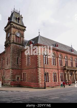 The County Buildings, Wigtown, Schottlands Buchstadt, Heimat des Wigtown Book Festivals, Wigtownshire, Dumfries und Galloway, Schottland, Großbritannien, GB Stockfoto