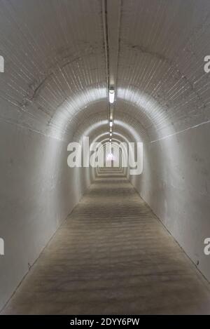 Tunnel zum Durie Hill Elevator in Whanganui, Neuseeland Stockfoto