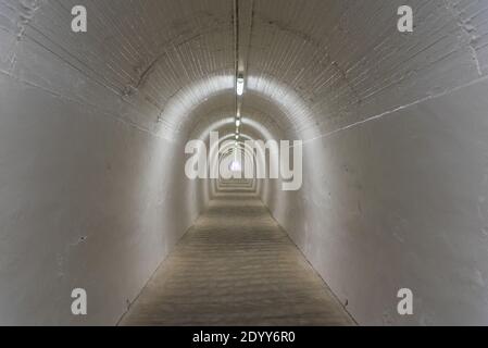 Tunnel zum Durie Hill Elevator in Whanganui, Neuseeland Stockfoto