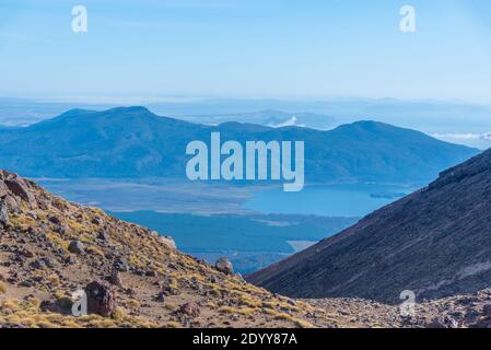 See Rotoaira in Neuseeland Stockfoto