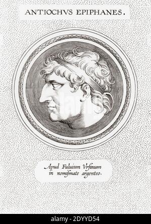 Antiochus IV. Epiphanes, c 215 v. Chr. - 164 v. Chr. König des Seleukidenreiches. Nach einem unbekannten Künstler des 19. Jahrhunderts. Stockfoto