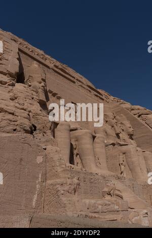 Der große abu simble Tempel in Assuan Ägypten Stockfoto