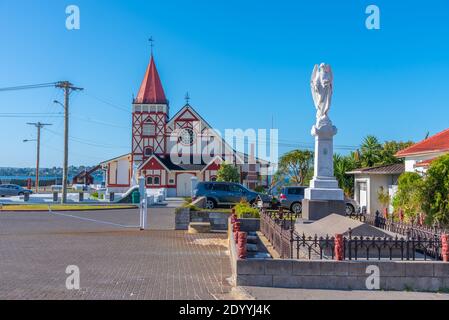 Anglikanische Kirche in Rotorua, Neuseeland Stockfoto