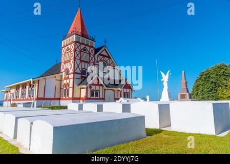 Anglikanische Kirche in Rotorua, Neuseeland Stockfoto