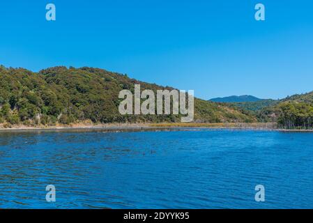 Rotomahana See in der Nähe von Rotorua, Neuseeland Stockfoto