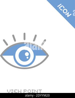 Augen-Symbol Stock Vektor