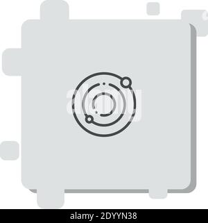 Orbits Vektor-Symbol Moderne einfache Vektor-Illustration Stock Vektor
