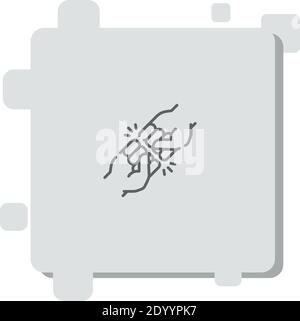 Faust Bump Vektor-Symbol Moderne einfache Vektor-Illustration Stock Vektor