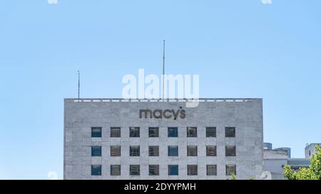 San Francisco, Kalifornien, USA - August 2019: Macy's Store am Union Square, San Francisco Stockfoto