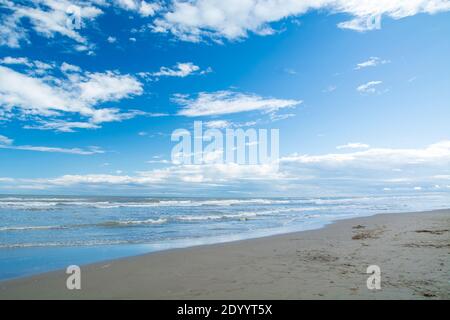 Mittelmeer in Narbonne Plage in Occitane Frankreich Stockfoto