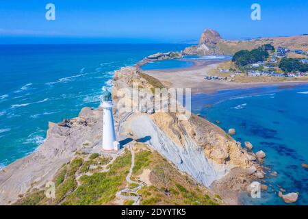 Castlepoint Leuchtturm in Neuseeland Stockfoto