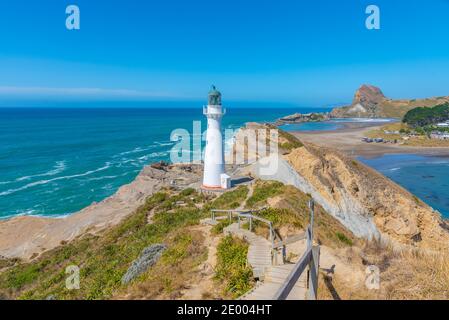 Castlepoint Leuchtturm in Neuseeland Stockfoto