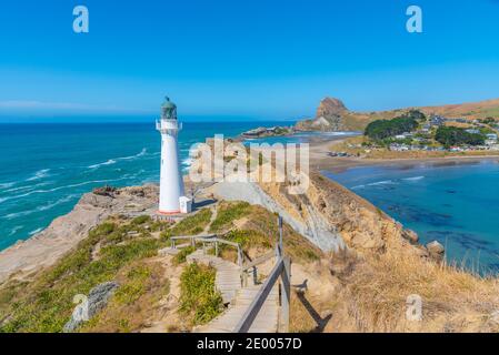 Castlepoint Leuchtturm in Neuseeland Stockfoto