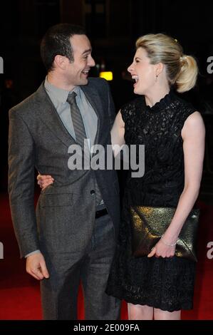 Charlie Cox und Jodie Whittaker bei der Premiere von "Hello Carter" während des 57. BFI London Film Festival im Odeon West End in London, Großbritannien, am 12. Oktober 2013. Foto von Aurore Marechal/ABACAPRESS.COM Stockfoto