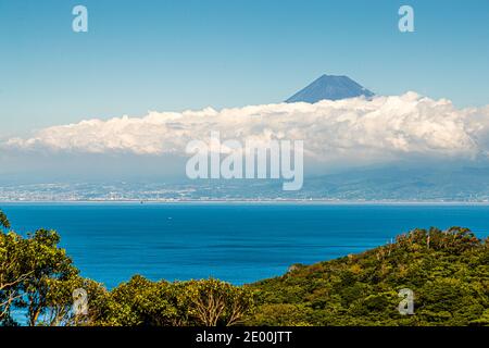 Fuji Blick von der Halbinsel Izu, Japan Stockfoto