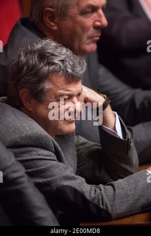 Der Präsident der französischen Union unabhängiger Demokraten (UDI) Jean-Louis Borloo, aufgenommen während der Fragestunde (QAG) bei der Nationalversammlung am 29. Oktober in Paris. Foto von Romain Boe/ABACAPRESS.COM Stockfoto