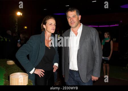 Marie-Laure de Villepin und Luc Jacquet bei der Premiere für den Film Il etait Une Foret im Cinema Gaumont Marignan in Paris, Frankreich am 5. November 2013. Foto von Laurent Zabulon/ABACAPRESS.COM Stockfoto