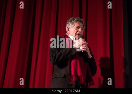 Der polnisch-französische Regisseur Roman Polanski wird am 19. November 2013 beim Polnischen Filmfestival im Kino Balzac in Paris, Frankreich, gezeigt. Foto von Romain Boe/ABACAPRESS.COM Stockfoto