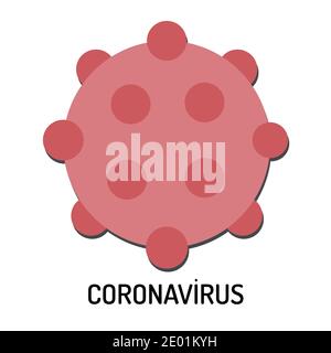 Coronavirus Bakterien Zelle isoliert editierbare Vektor Symbol Illustration Stock Vektor