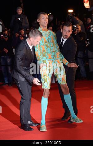 Stromae Teilnahme an den 15. NRJ Music Awards, die am 14. Dezember 2013 im Palais des Festivals in Cannes, Frankreich, stattfinden. Foto von Nicolas Briquet/ABACAPRESS.COM Stockfoto