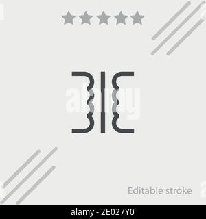 Transformator Vektor-Symbol Moderne einfache Vektor-Illustration Stock Vektor