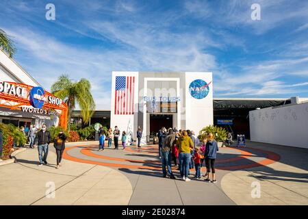 Merritt Island, FL, USA - 26. Dezember 2020: Kennedy Space Center Visitor Complex Merritt Island Florida Stockfoto