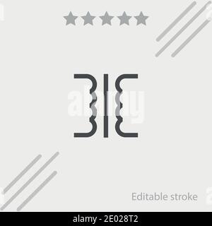 Transformator Vektor-Symbol Moderne einfache Vektor-Illustration Stock Vektor