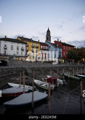 Ascona Seeufer am Lago Maggiore See in Locarno Tessin südlich der Schweiz Stockfoto