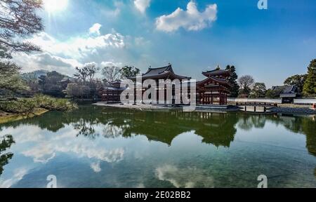 Phoenix Hall (Hoodo), Byodoin Tempel, Uji, Kyoto, Japan Stockfoto