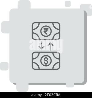 austausch Vektor-Symbol Moderne einfache Vektor-Illustration Stock Vektor