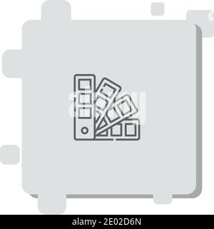 pantone Vektor-Symbol Moderne einfache Vektor-Illustration Stock Vektor