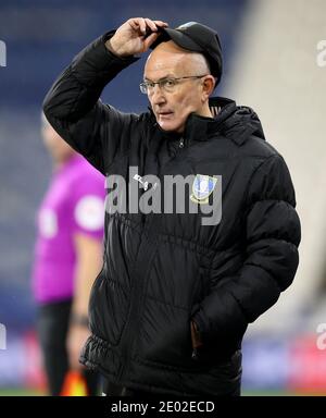 Datei Foto vom 08-12-2020 von Sheffield Mittwoch Manager Tony Pulis. Stockfoto