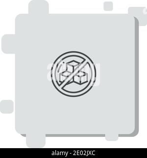 Zucker Vektor-Symbol Moderne einfache Vektor-Illustration Stock Vektor